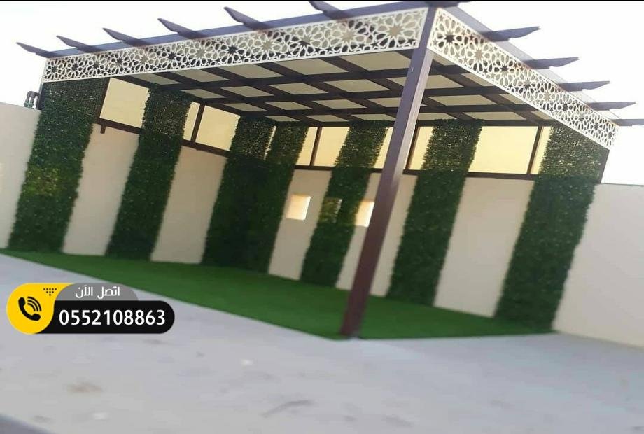 برجولات خشب حديد مودر حدائق أسطح منازل