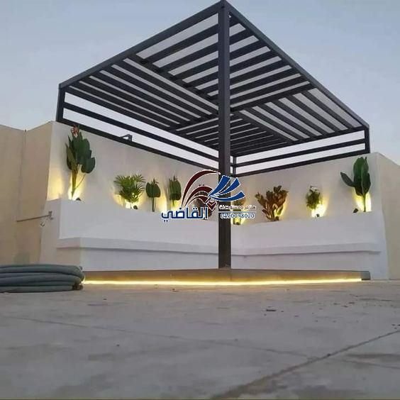 يوجد لدينا توريد وتركيب برجولات حديده جميع انواعها